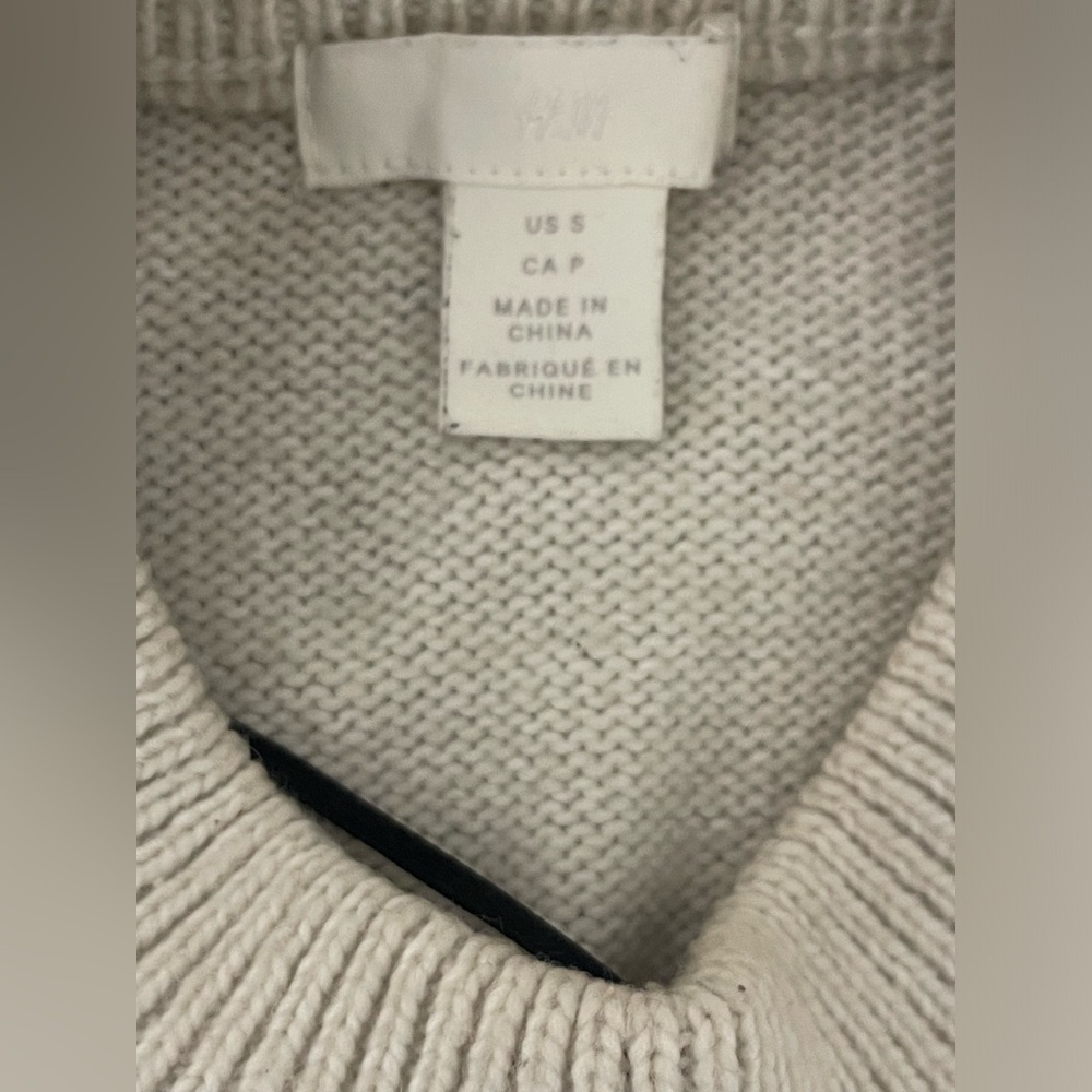 H&M Cream Ribbed Knit Sweater - Picture 5 of 6